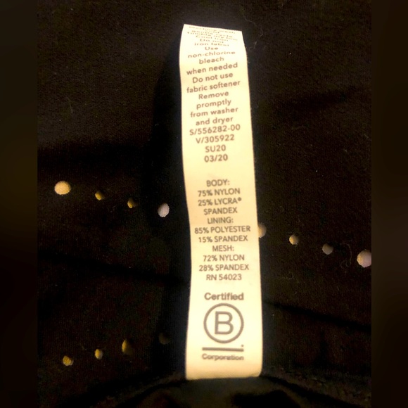 Athleta | It’s A Wrap Tee Black Crop Top XL - Picture 8 of 8